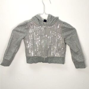 GAP Kids Gray Hoodie with Sequins